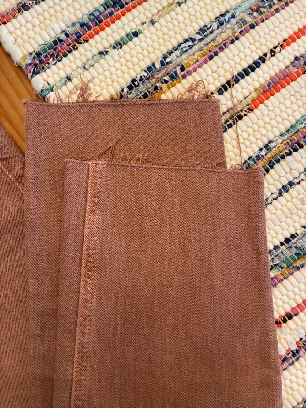 Pilcro Dusty Pink High-Rise Straight Jeans,
26 Petite EUC - Picture 5 of 7